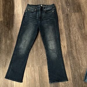7 for all mankind dark wash high rise jeans